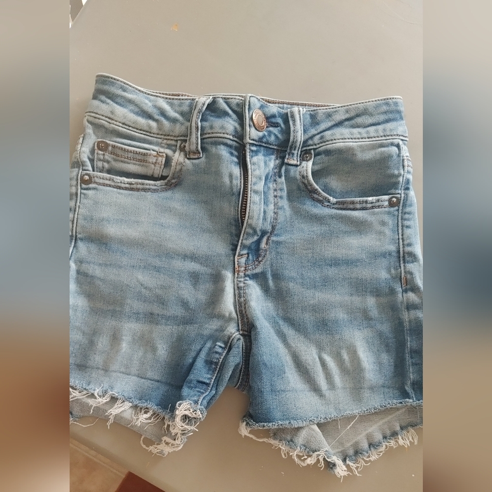 American Eagle Light Blue Jean Shorts